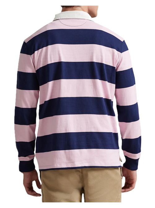 Polo Ralph LaurenPolo maniche lunghe stile rugby The Iconic Polo Ralph Lauren | 710-717116-501JERSEY CARMEL/PINK/NAVY